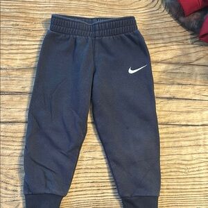 Nike Blue Sweatpants with Elastic Waistband and Tapered Ankles